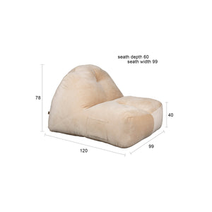   Modern European furniture - Velvet Lounge Bean Bag - www.oroa.com | Oroa.com