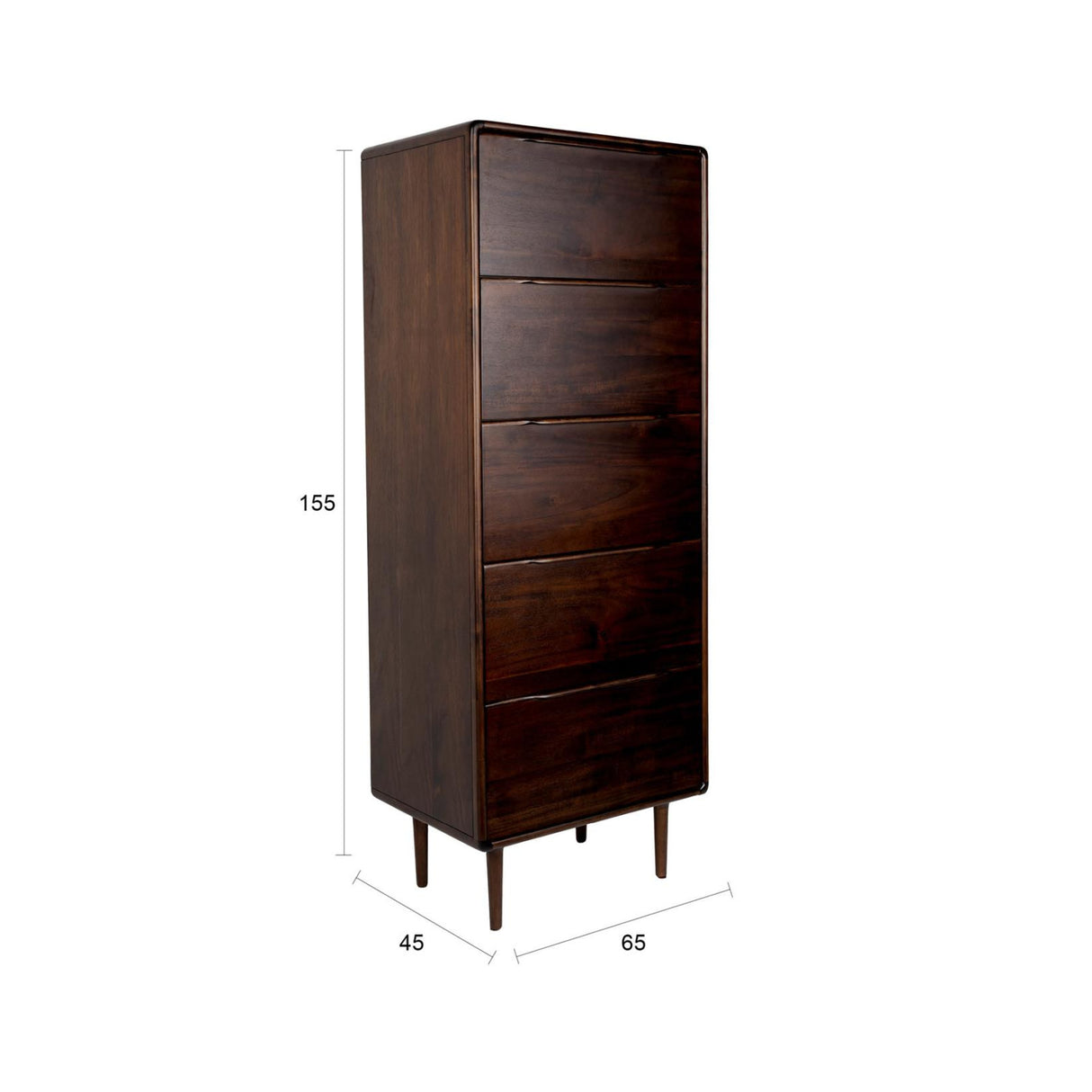   Modern furniture - Solid Wood 5-Drawer Chest - www.oroa.com | Oroa.com