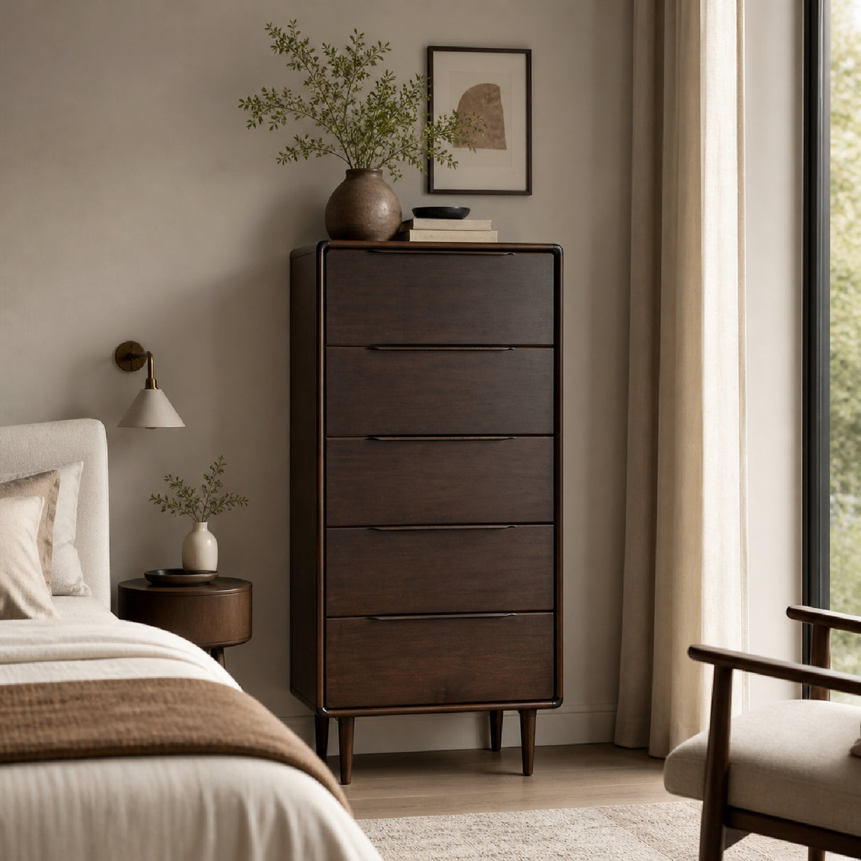   Modern furniture - Solid Wood 5-Drawer Chest - www.oroa.com | Oroa.com