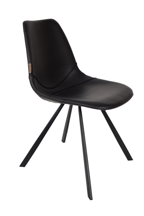 Leather Upholstered Dining Chairs (2) | Dutchbone Franky | OROA.com