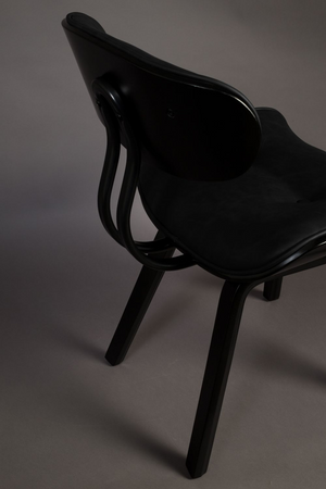 50s Inspired Padded Dining Chair | Dutchbone Blackwood | Oroa.com