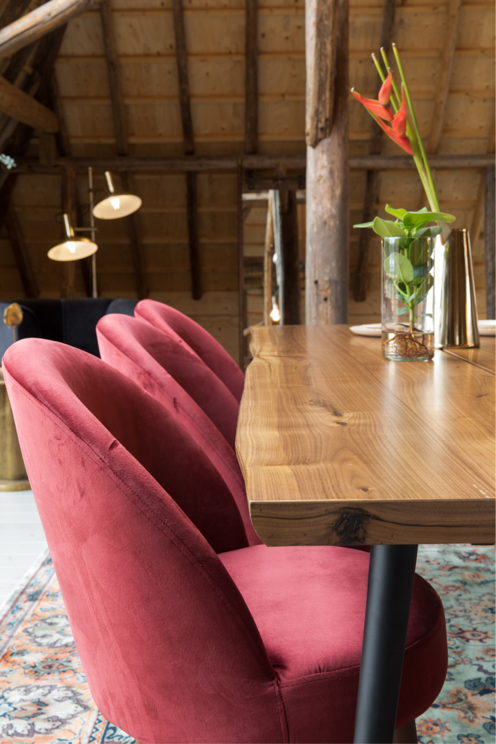 Fabric Upholstered Dining Chairs (2) | Dutchbone Barbara | Oroa.com