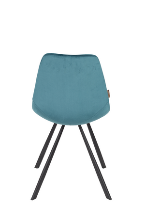Velvet Upholstered Dining Chairs (2) | Dutchbone Franky | OROA.com