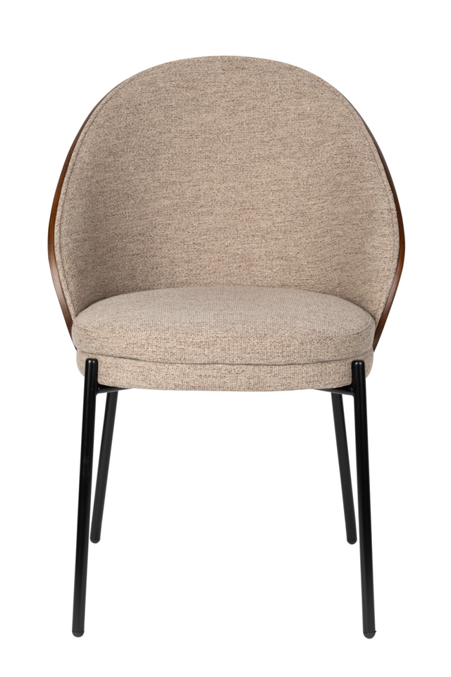 Beige Fabric Dining Chairs (2) | Dutchbone Rodin | OROA.com