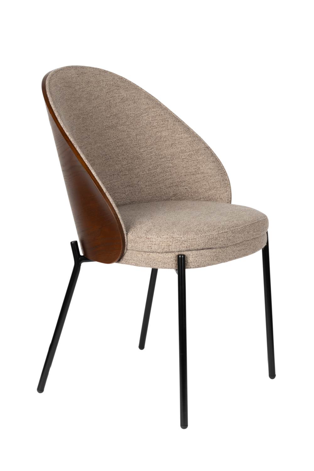 Beige Fabric Dining Chairs (2) | Dutchbone Rodin | OROA.com