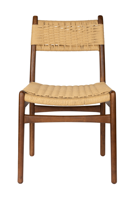 Knitted Cord Dining Chairs (2) | Dutchbone Cecile | OROA.com