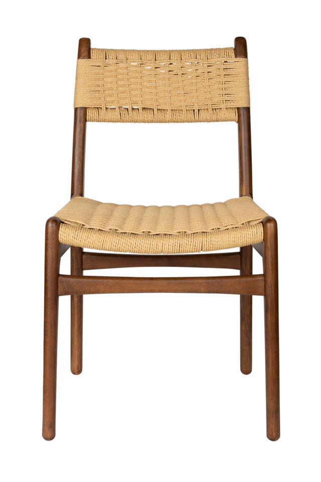 Knitted Cord Dining Chairs (2) | Dutchbone Cecile | OROA.com