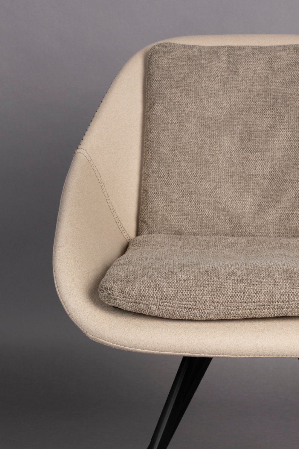 Upholstered Shell Dining Chairs (2) | Dutchbone Wakefield | OROA.com