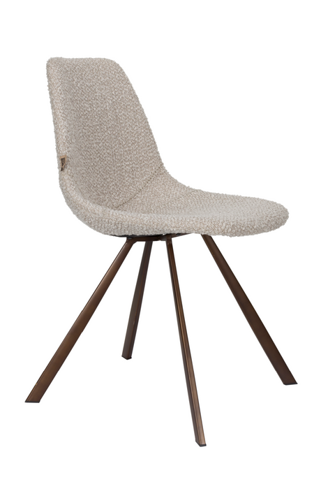 Bouclé Bucket Dining Chair (2) | Dutchbone Franky | OROA.com
