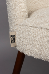 Fabric Upholstered Dining Chairs (2) | Dutchbone Barbara | Oroa.com