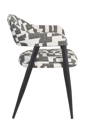 Graphic Patterned Dining Chair (2) | Dutchbone Miyo | OROA.com