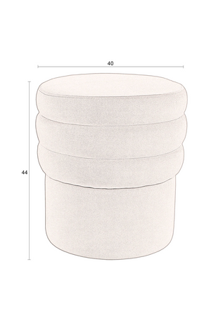 Modern Round Stool | Dutchbone Aditi | OROA.com