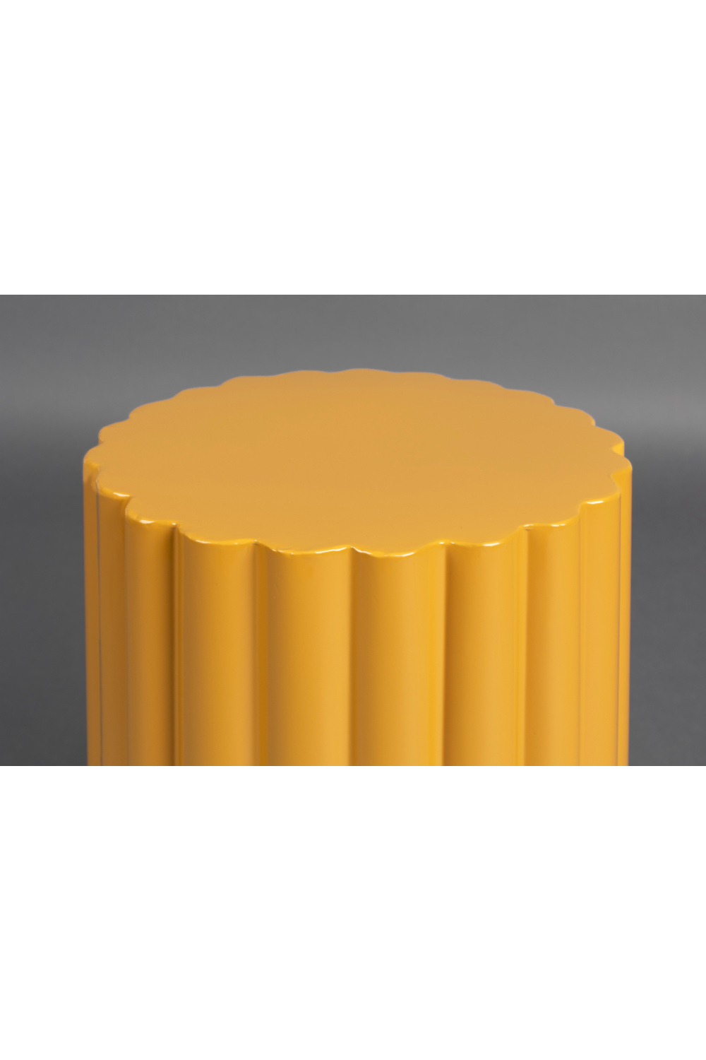 Fluted Round Stool