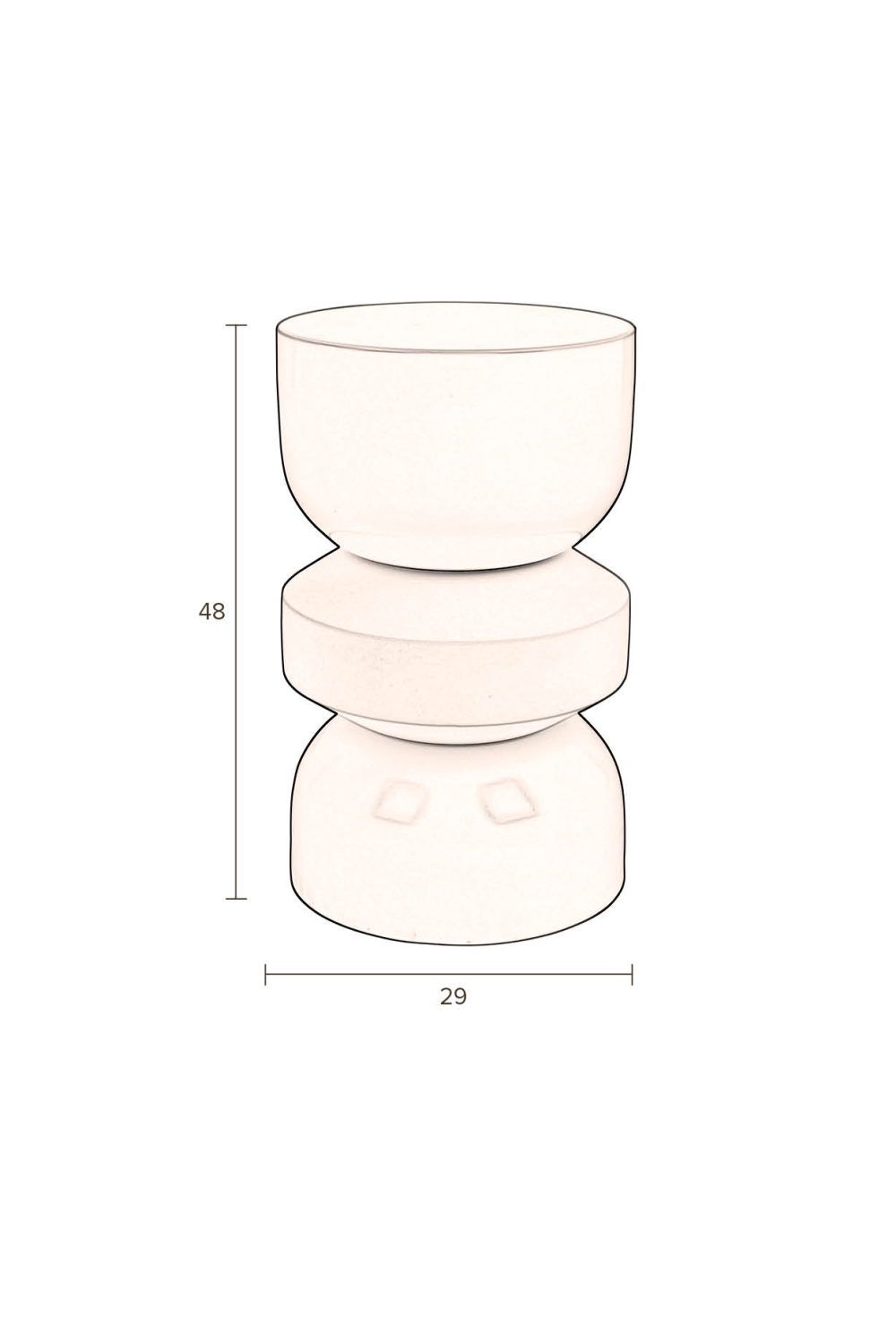 Modern Iron Stool | Dutchbone Apollo | OROA.com