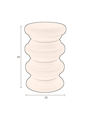 Iron Layered Stool | Dutchbone Artemis | OROA.com