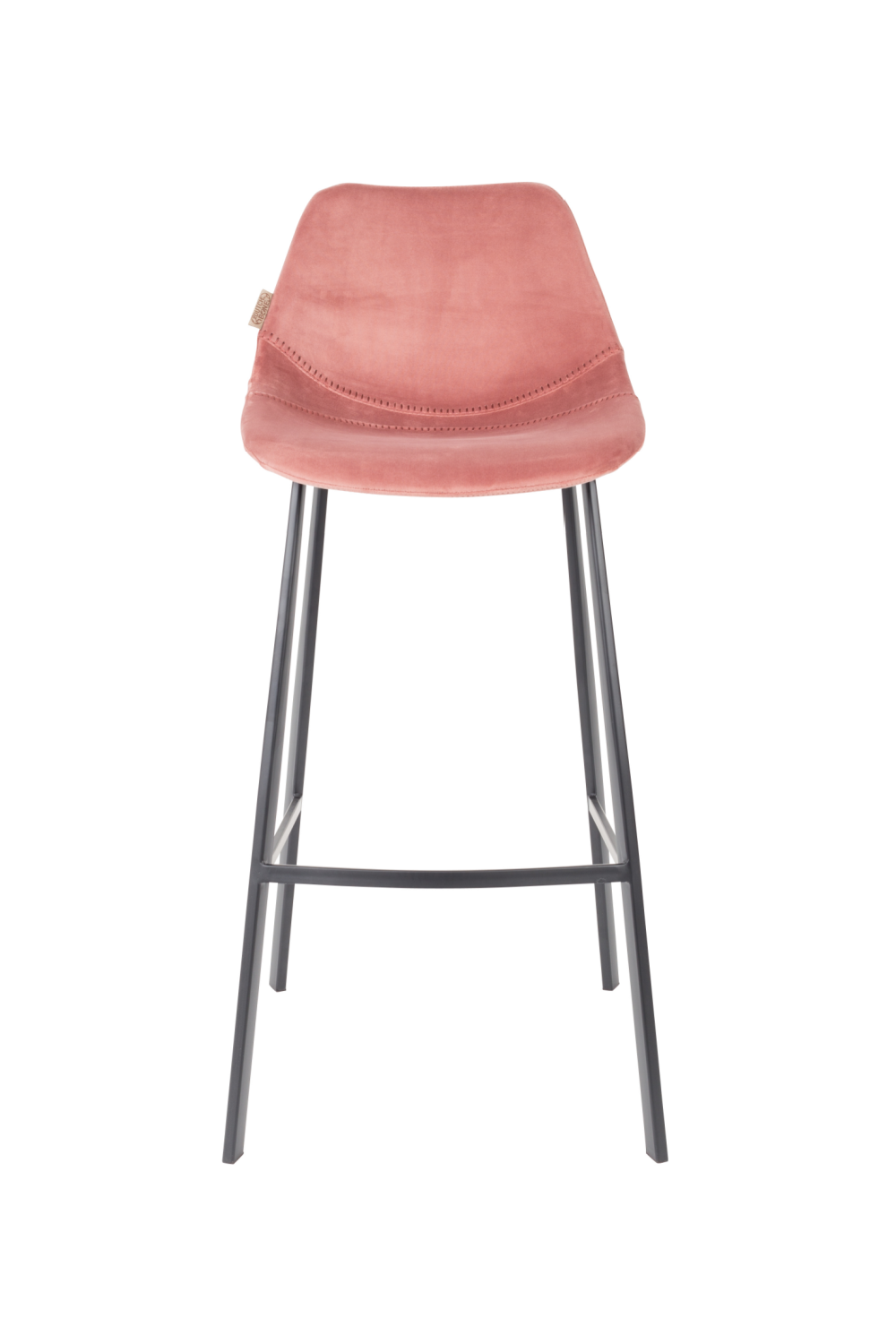 Velvet Upholstered Bar Stools (2) | Dutchbone Franky | OROA.com