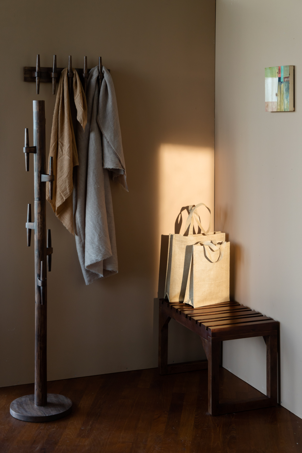 Mango Wood Slatted Bench | Dutchbone Jakub | OROA.com