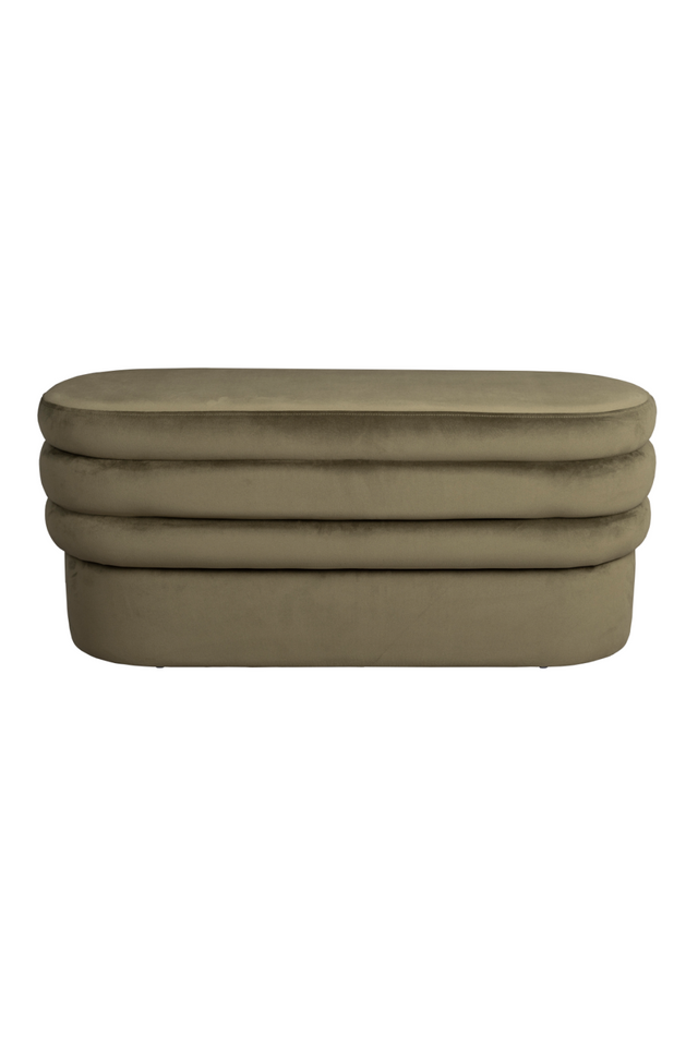 Upholstered Oval Bench | Dutchbone Aditi | OROA.com