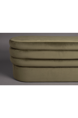 Upholstered Oval Bench | Dutchbone Aditi | OROA.com