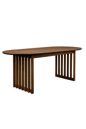 Oval Oak Adjustable Dining Table | Dutchbone Barlet | OROA.com