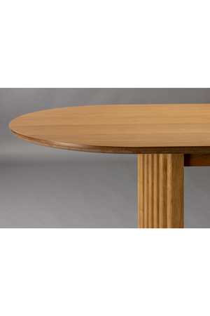 Oval Oak Adjustable Dining Table | Dutchbone Barlet | OROA.com