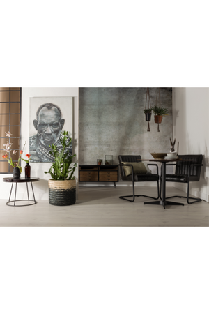 Black Teak Side Table | Dutchbone Kraton | OROA.com