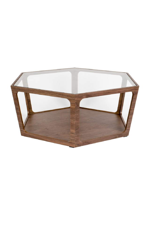 Glass Hexagon Coffee Table | Dutchbone Sita | DutchFurniture.com