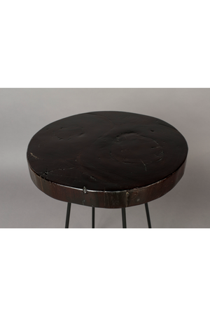 Black Teak Side Table | Dutchbone Kraton | OROA.com