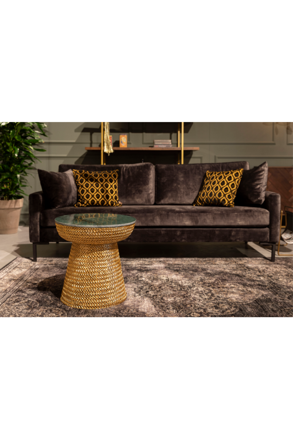 Gold Side Table | Dutchbone Gauri | Oroatrade.com