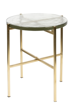 Casted Glass Side Table | Dutchbone Vidrio | OROA.com