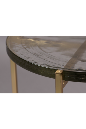Casted Glass Side Table | Dutchbone Vidrio | OROA.com