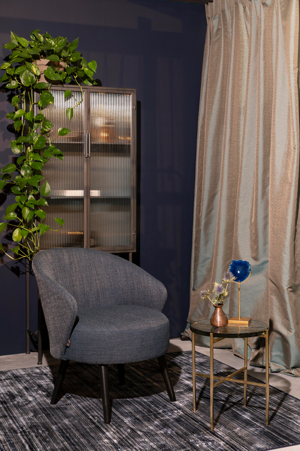 Casted Glass Side Table | Dutchbone Vidrio | OROA.com