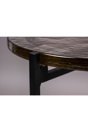 Casted Glass Side Table | Dutchbone Vidrio | OROA.com