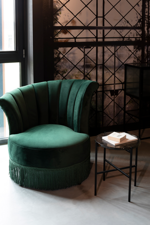 Casted Glass Side Table | Dutchbone Vidrio | OROA.com