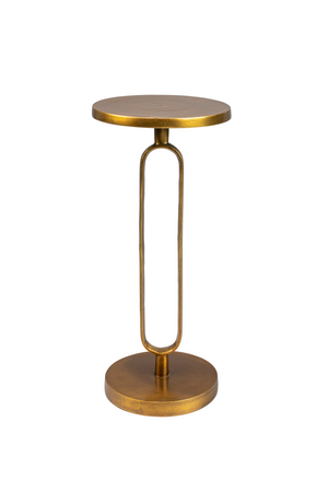 Gold Retro Side Table | Dutchbone Sandook | OROA.com