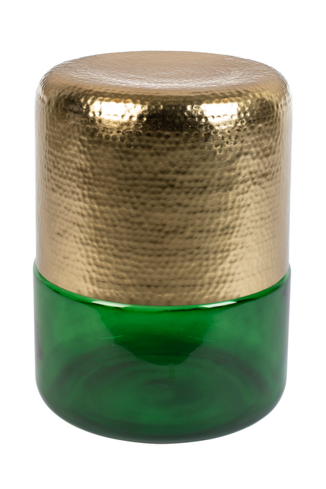 Tinted Glass Base Side Table | Dutchbone Cave | OROA.com