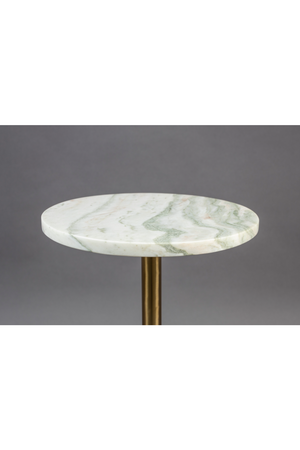 Marble Pedestal Side Table | Dutchbone Salerno | OROA.com