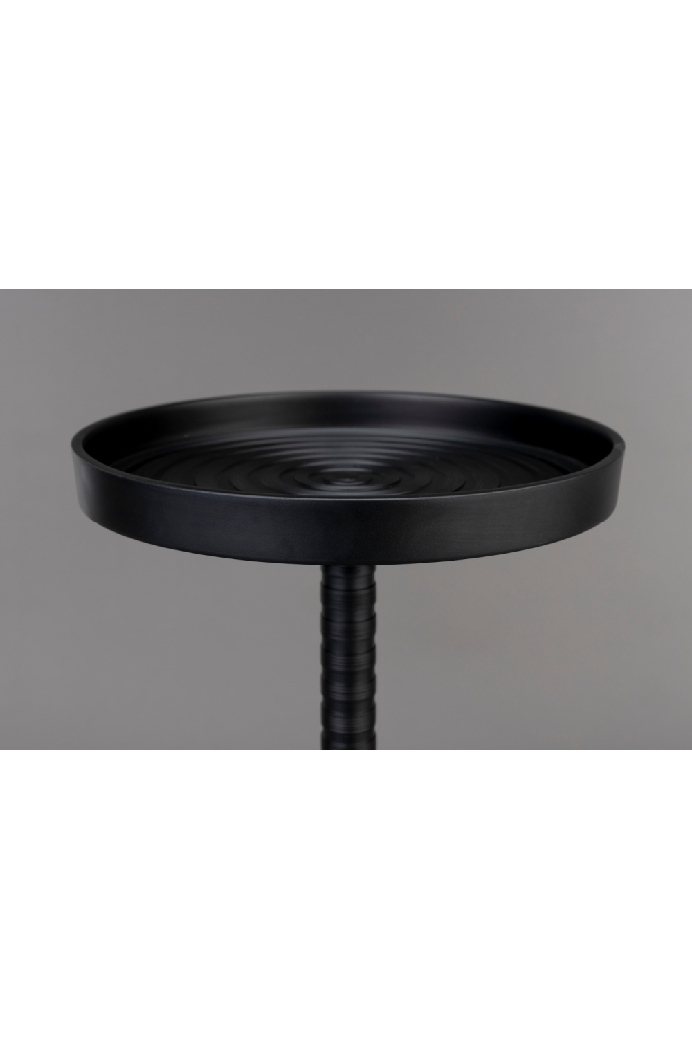 Black Aluminum Pedestal Side Table | Dutchbone Turner | OROA.com