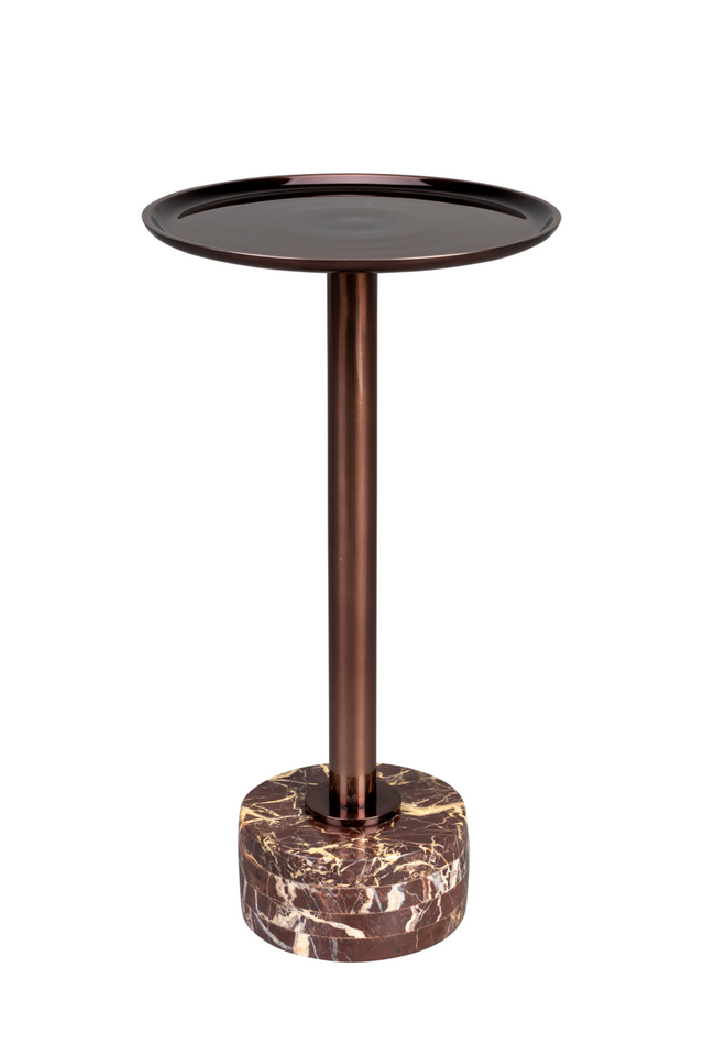 Brown Marble Side Table | Dutchbone Pose | OROA.com