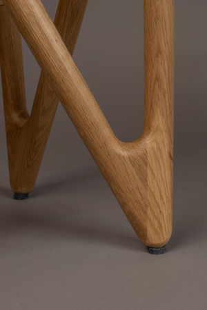 Round Glass Retro Side Table | Dutchbone Naia | OROA.com