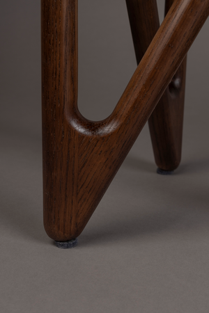 Round Glass Retro Side Table | Dutchbone Naia | OROA.com