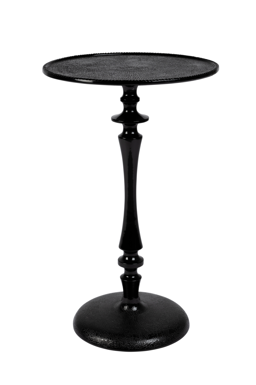 Black Pedestal Side Table | Dutchbone Odessa | OROA.com