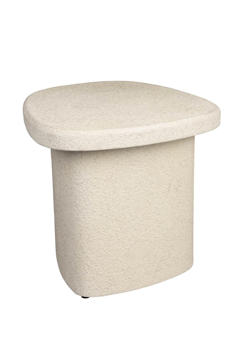 Organic-Shaped Beige Side Table | Dutchbone Veda | OROA.com