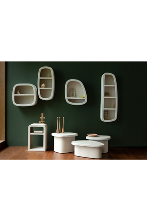 Beige Modern Bedside Table | Dutchbone Veda | OROA.com