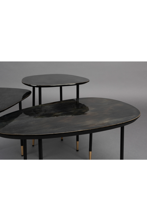 Black Iron Side Table Set (3) | Dutchbone Phyllis | OROA.com