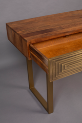 Carved Drawer Console Table | Dutchbone Volan | OROA.com