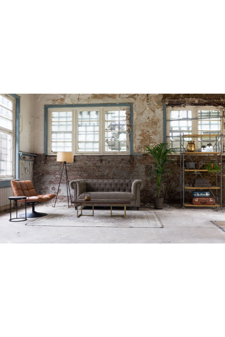 Brown Pedestal Accent Chair | Dutchbone Bar | OROA.com