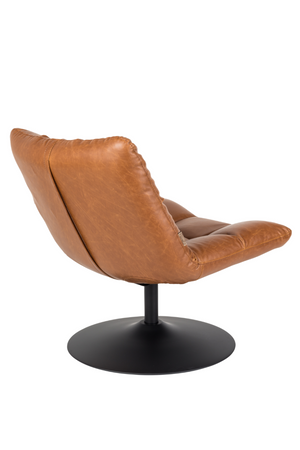 Brown Pedestal Accent Chair | Dutchbone Bar | OROA.com