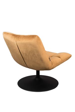 Velvet Pedestal Accent Chair | Dutchbone Bar | Oroa.com