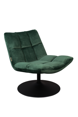 Velvet Pedestal Accent Chair | Dutchbone Bar | Oroa.com